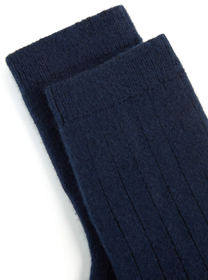 RoyaltyM Luxe 100% Cashmere Ribbed Socks