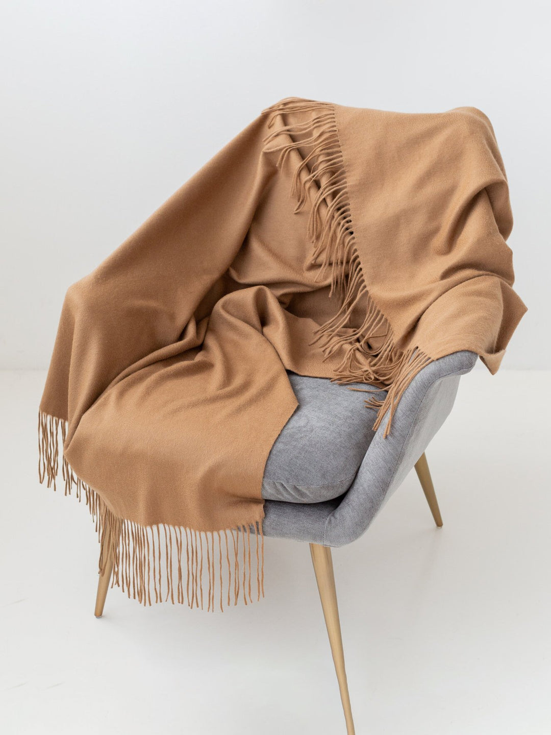 RoyaltyM Organic Cashmere Throw Blanket