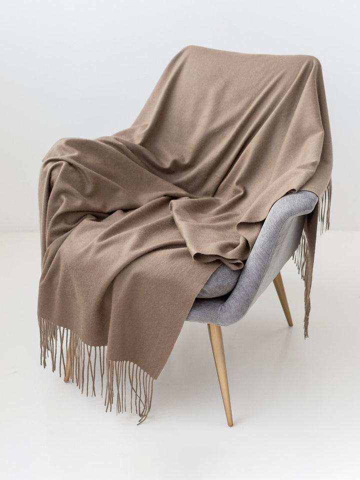 RoyaltyM Organic Cashmere Throw Blanket